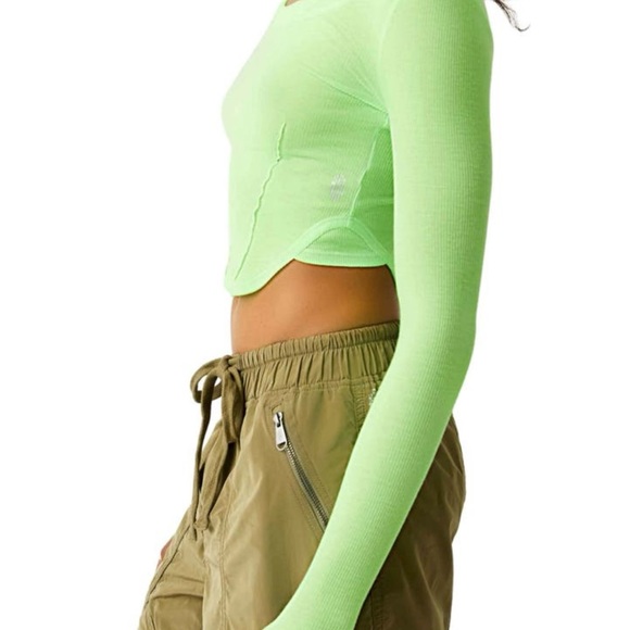 Free People Movement Mind Over Matter Long Sleeve Layer Top NWT - Picture 3 of 6